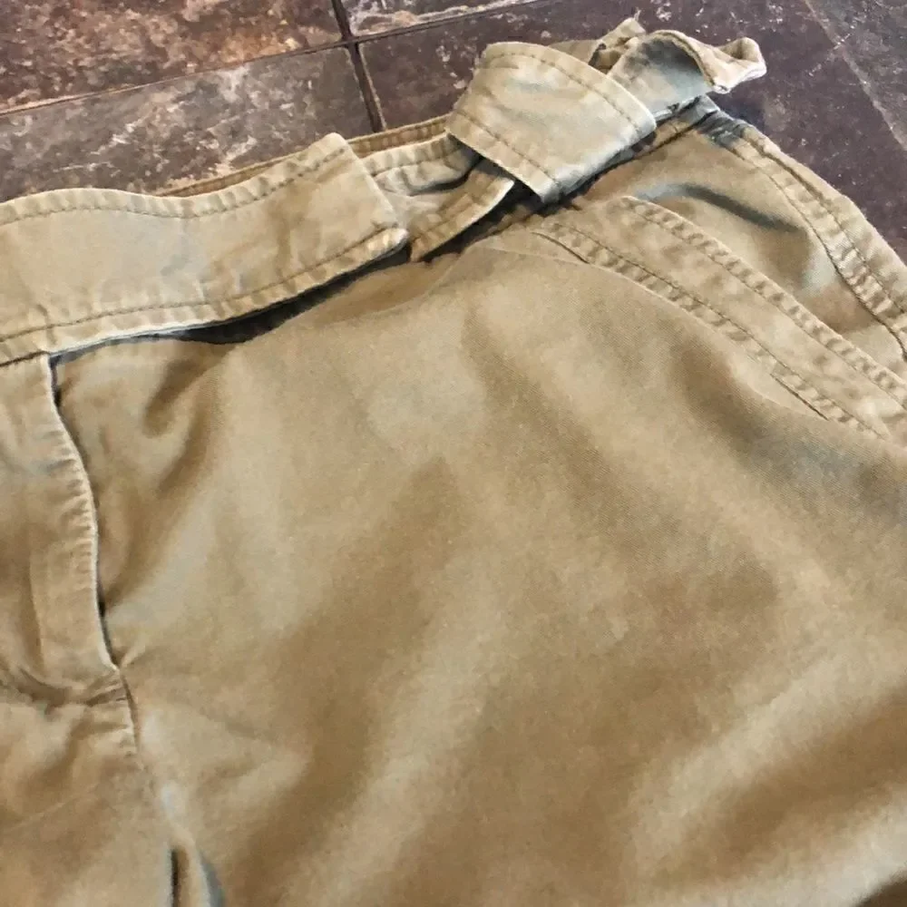 J Crew women’s size 4 side knot army green shorts
